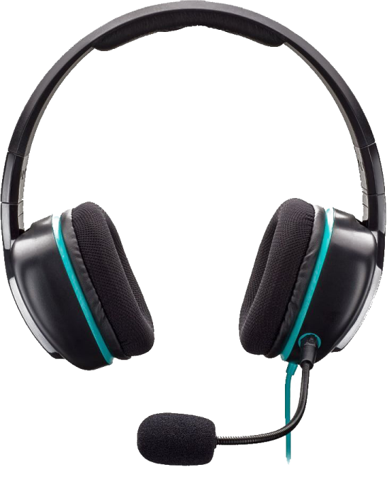 a headset with a microphone and headphones