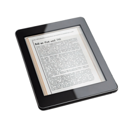 the kindle e - reader on a white background