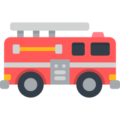 an illustration of a red fire truck