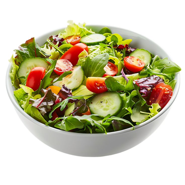 a white bowl filled with a green salad