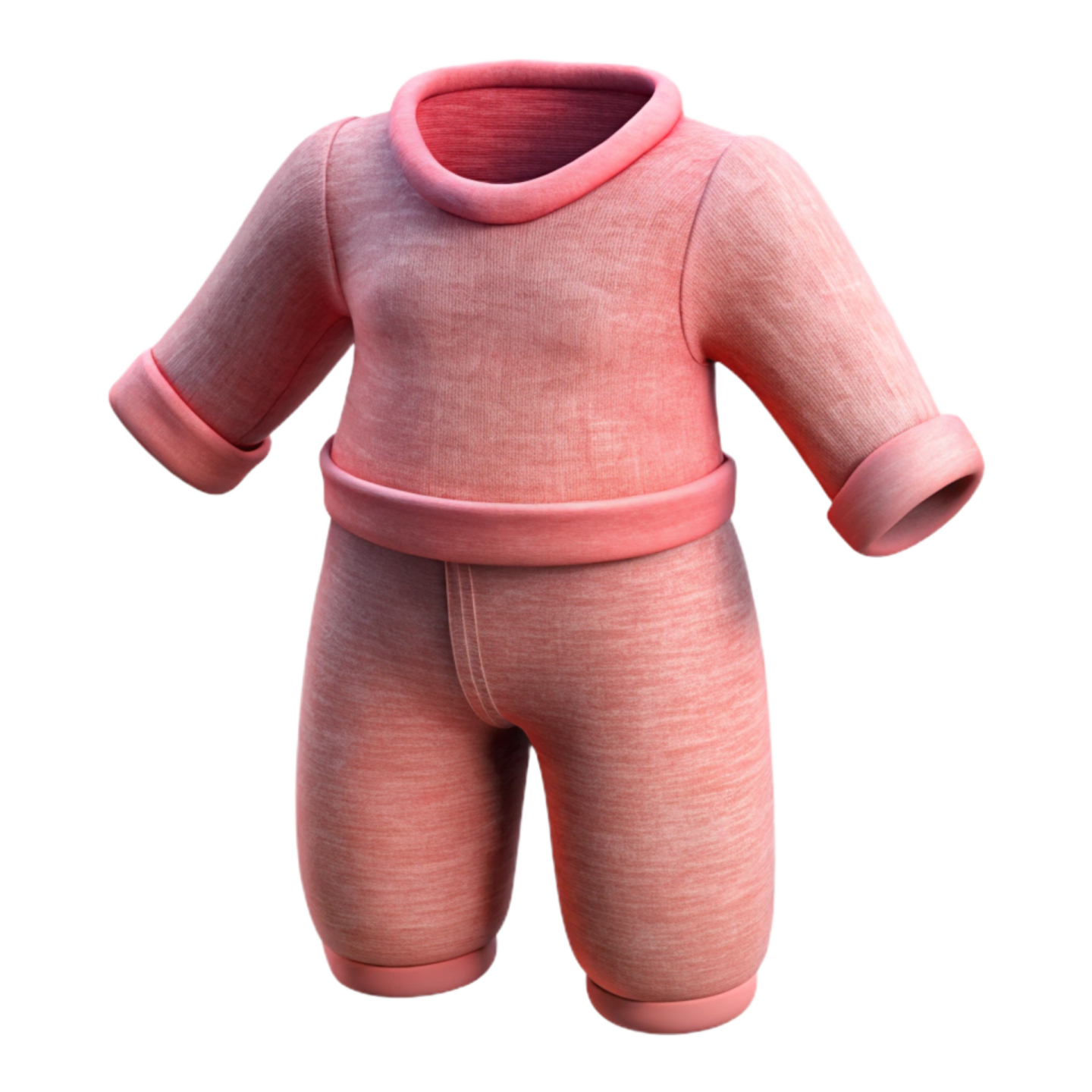 a pink baby suit on a white background
