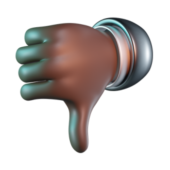 an ear with a brown substance on it