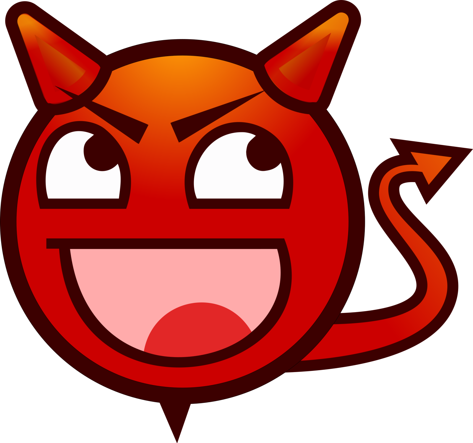 a cartoon cat with a big smile on its face