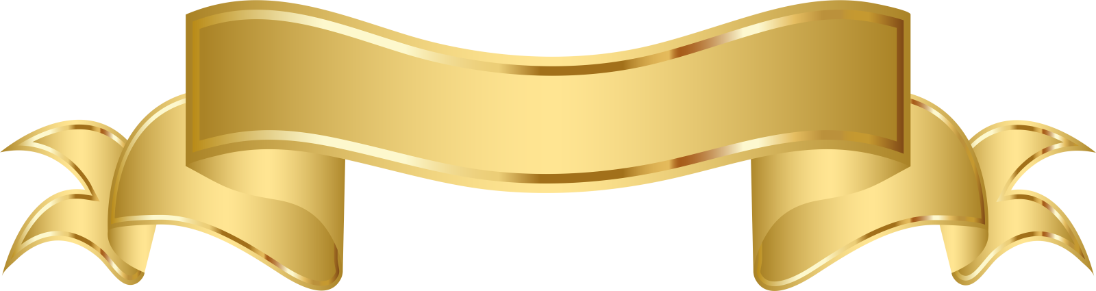 a gold ribbon