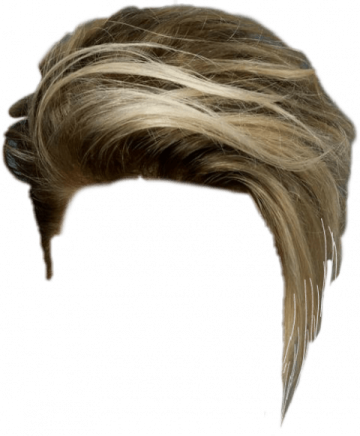 a close up of a man's hair