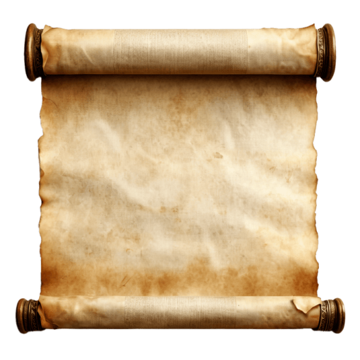 an old scroll on a white background