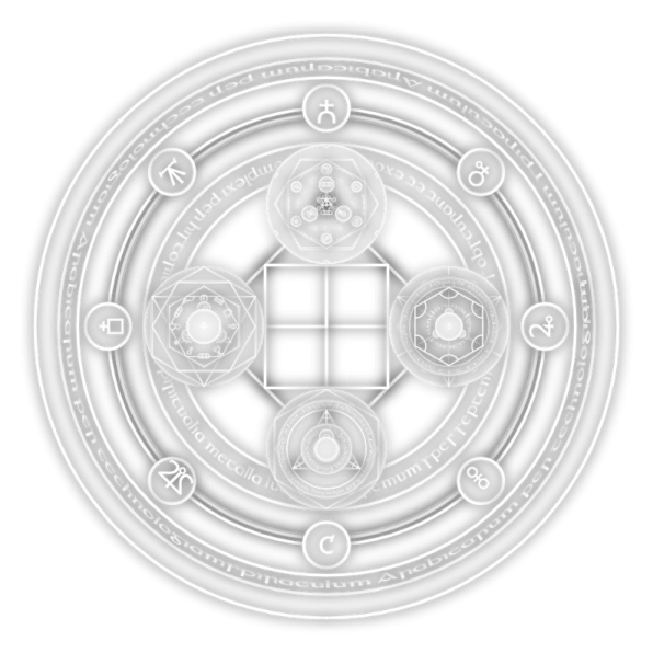 a white circle with the seven chakras in it