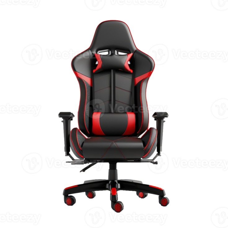 a black and red gaming chair