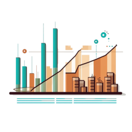an illustration of a city with buildings on it