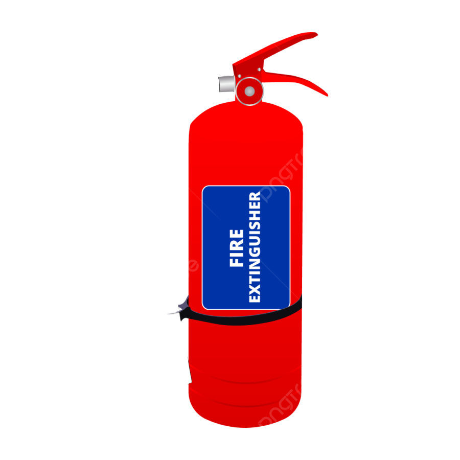 a fire exor on a white background