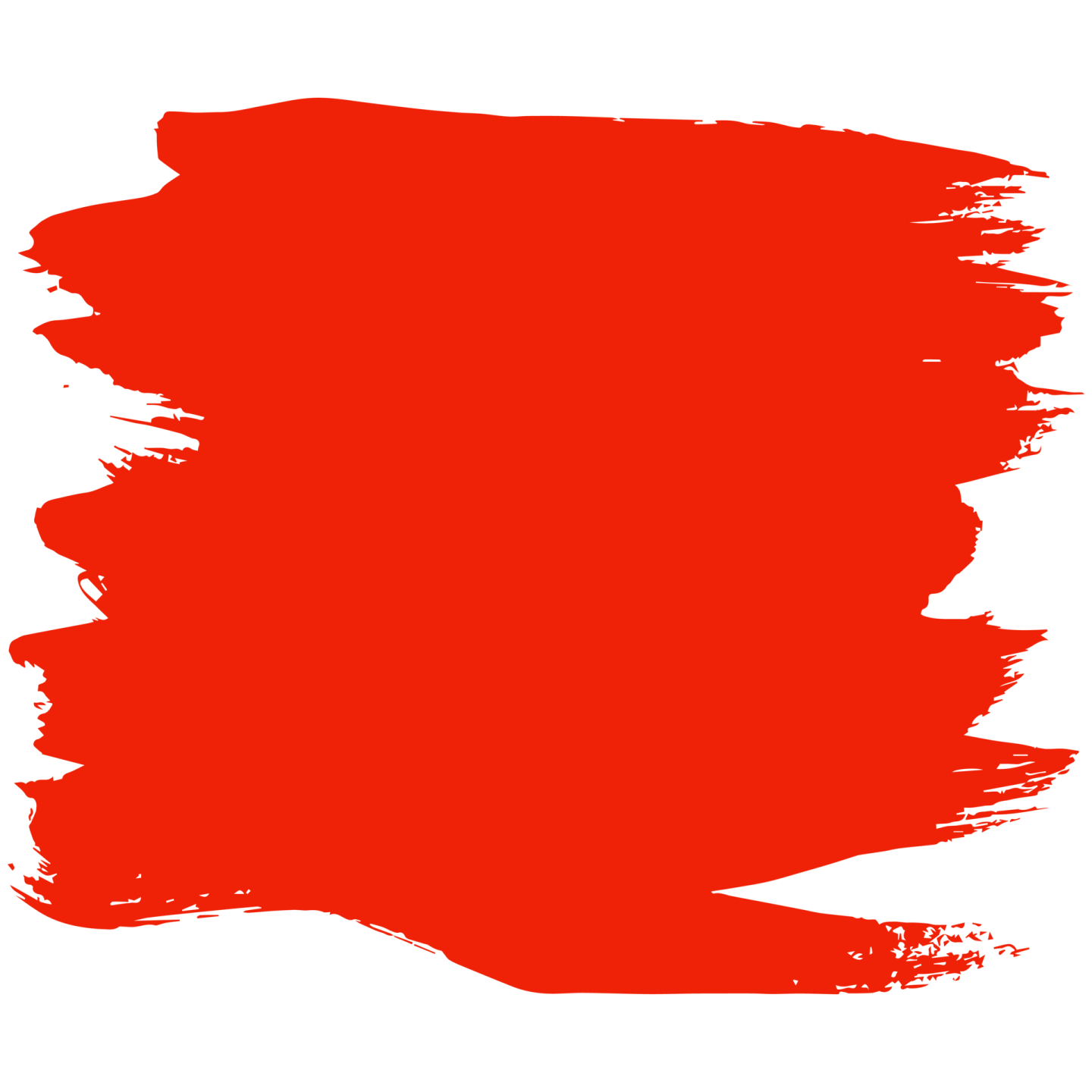 a brown paint stroke on white background