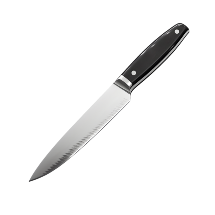a knife on a white background