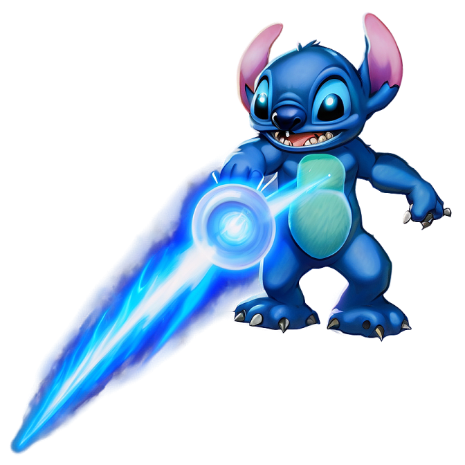 a cartoon character with a blue flame in his hand