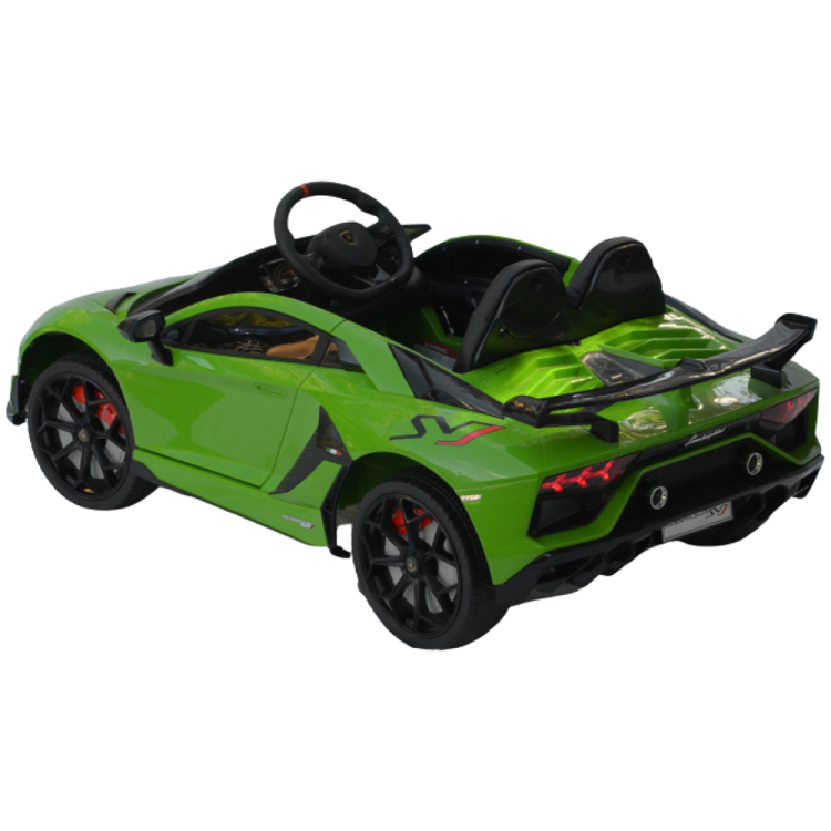 a green toy car on a white background