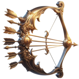 an image of a bow and arrow