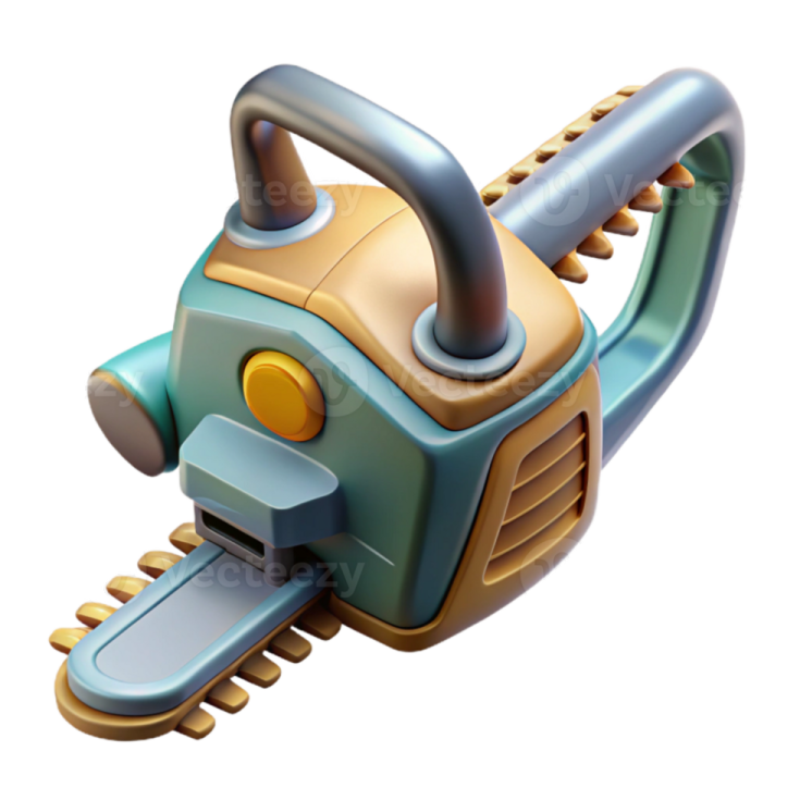 a toy with a chainsaw on it