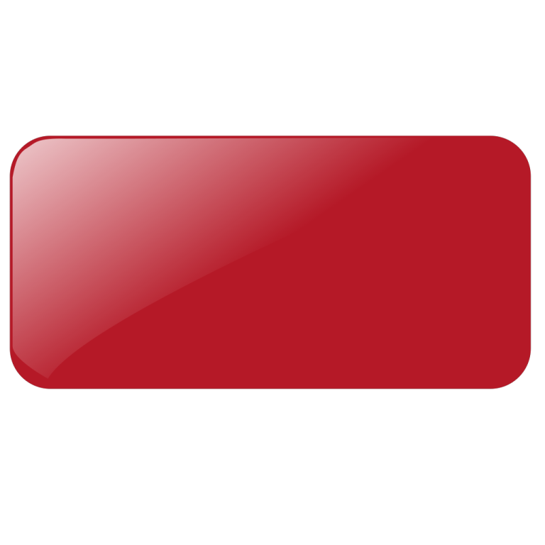a red button on a white background