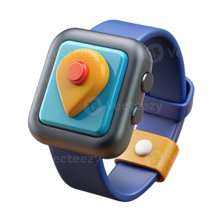 an apple watch with a yellow and blue band