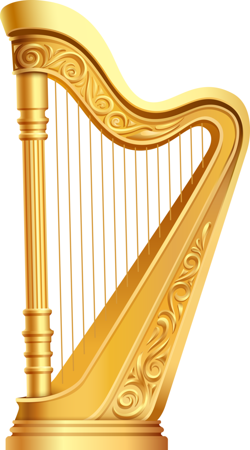 a golden harp