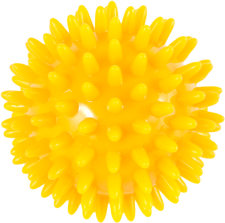 a yellow flower made out of plastic balls