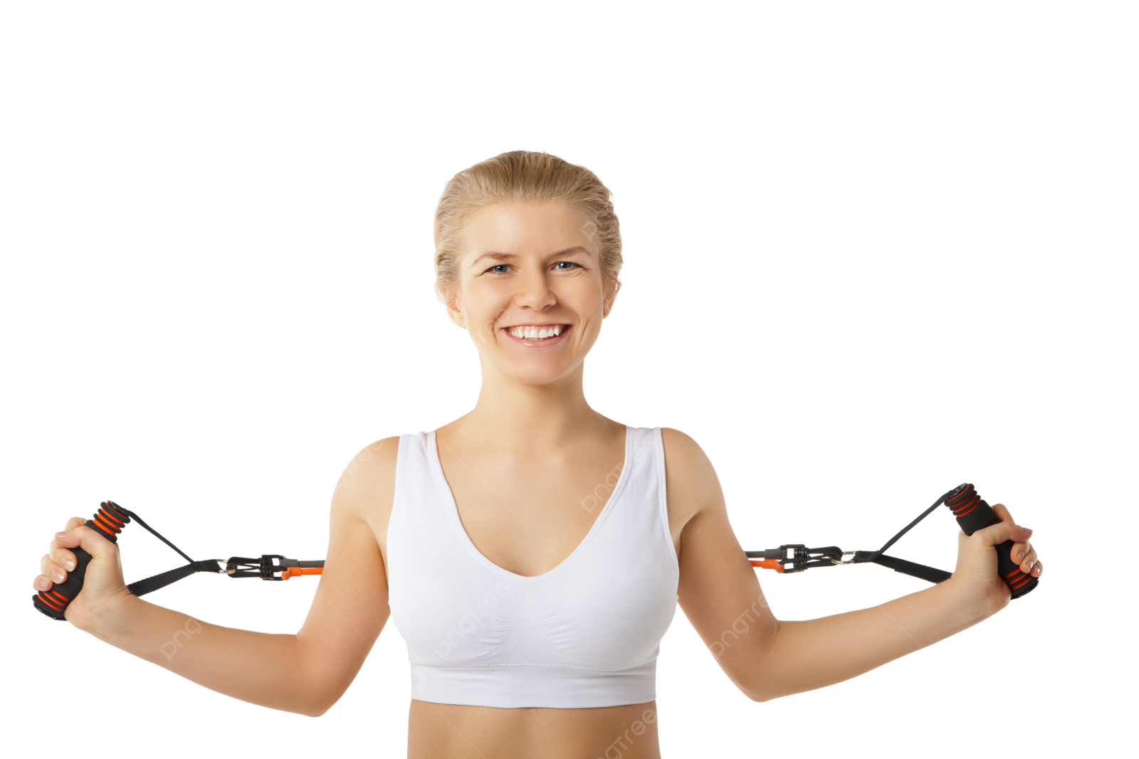 a young woman holding two pairs of scissors in her hands