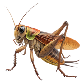 a close up of a grasshopper insect