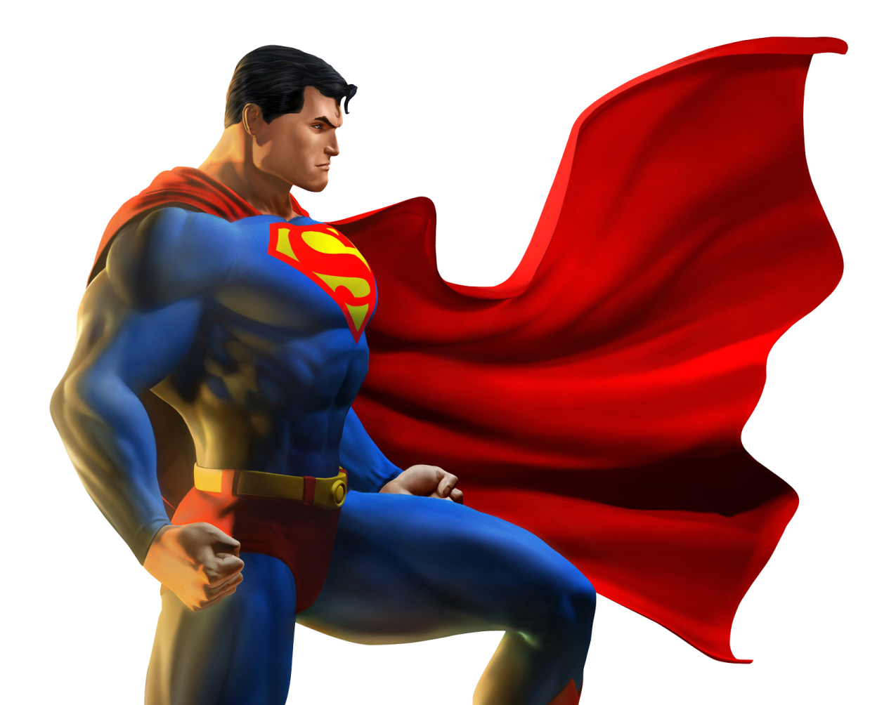 a man in a superman costume with a red cape
