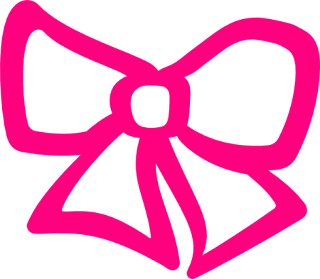 a pink bow clipart