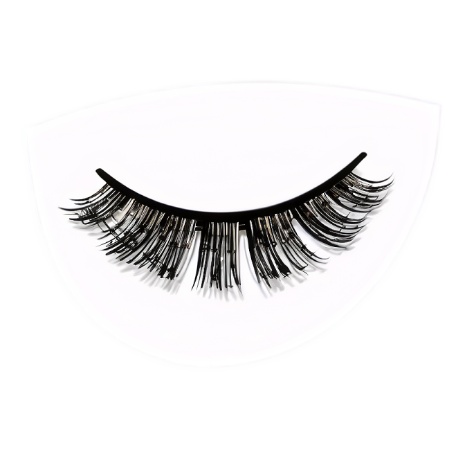 a close up of eyelashes with long black lashes