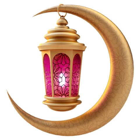 the moon is behind the lantern