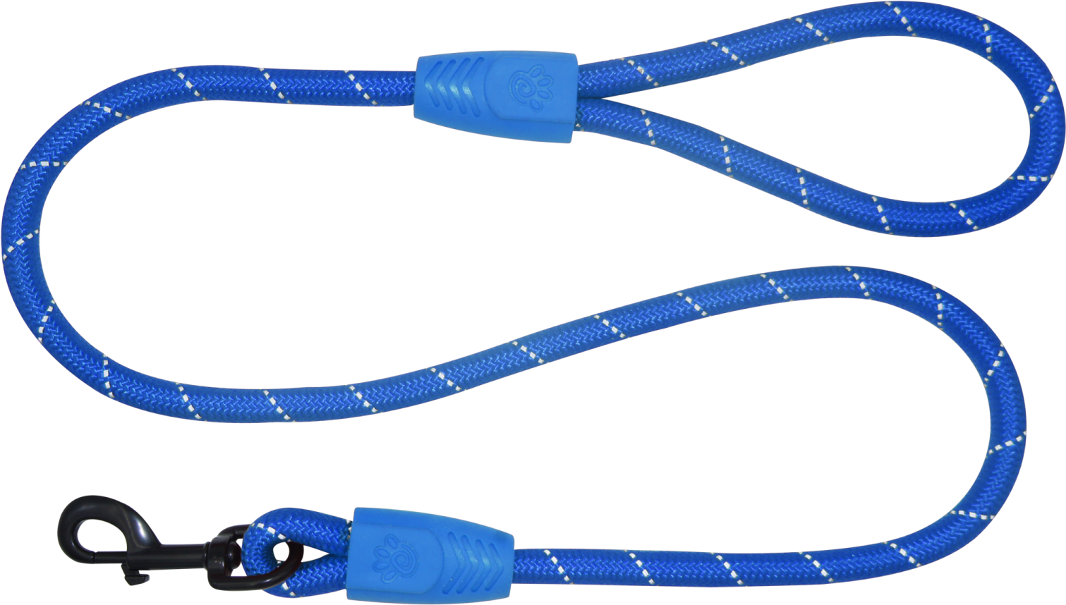 a blue rope with white dots on it