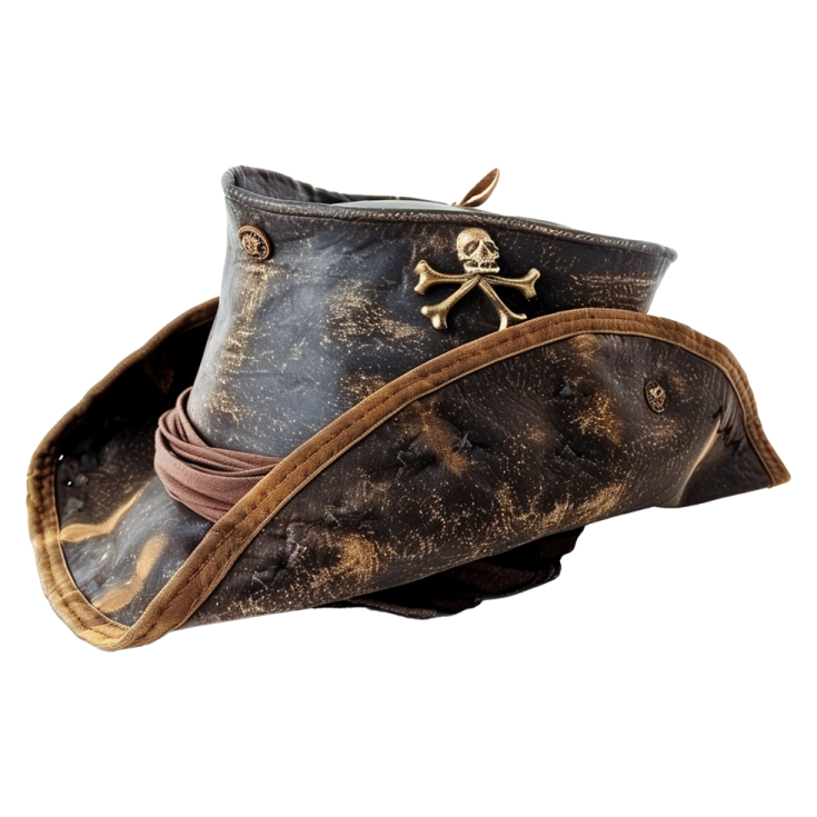 a pirate hat on a white background