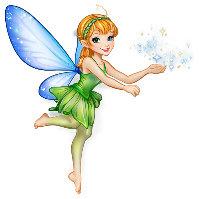 a cute little fairy holding a magic wand