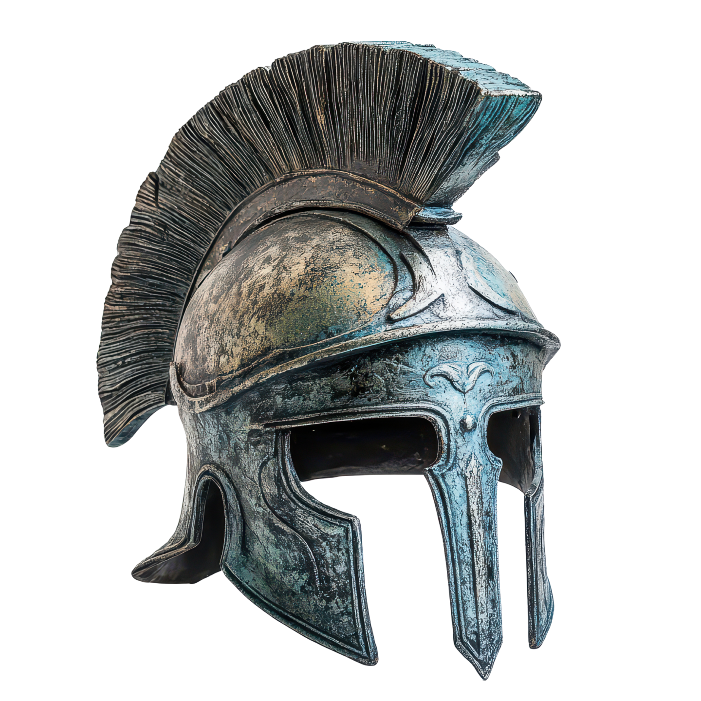 an ancient roman helmet