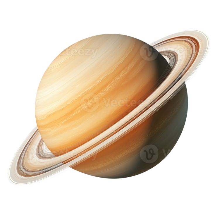 an illustration of the planet saturn