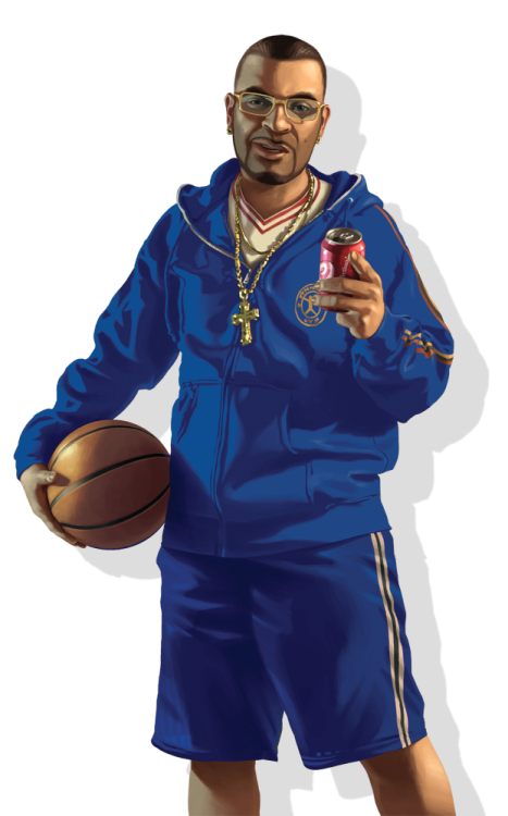 a man in a blue jacket holding a basketball ball