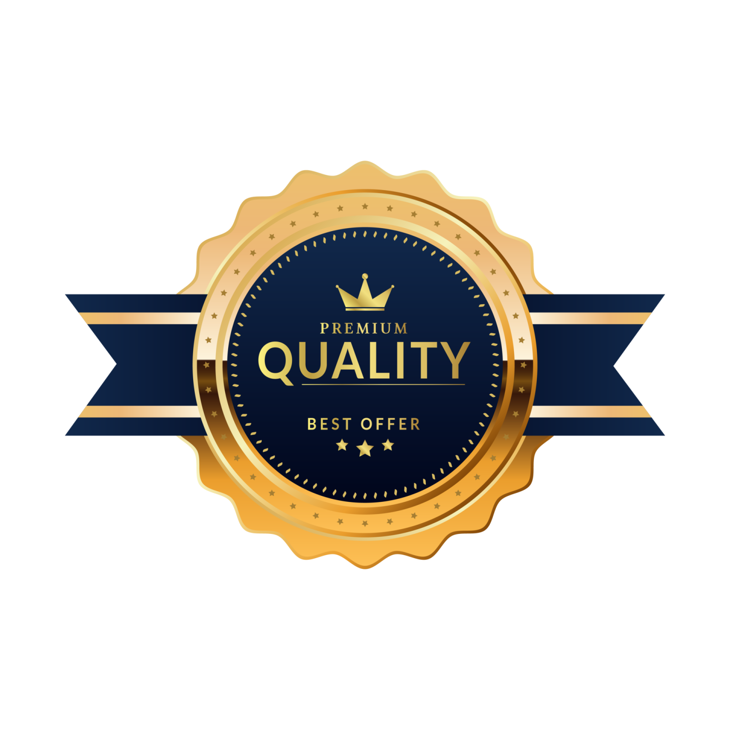 the premium quality award badge