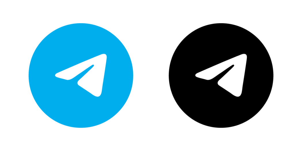 two blue and black oval logos with a white background