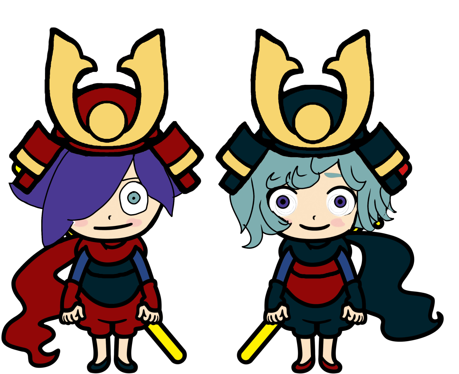 two different versions of the same character