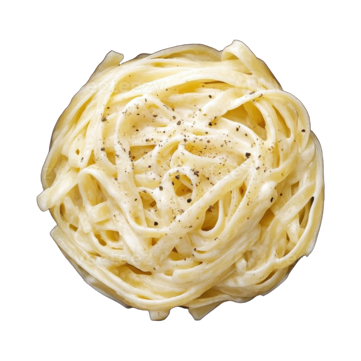 a bowl filled with pasta and topped with cheese