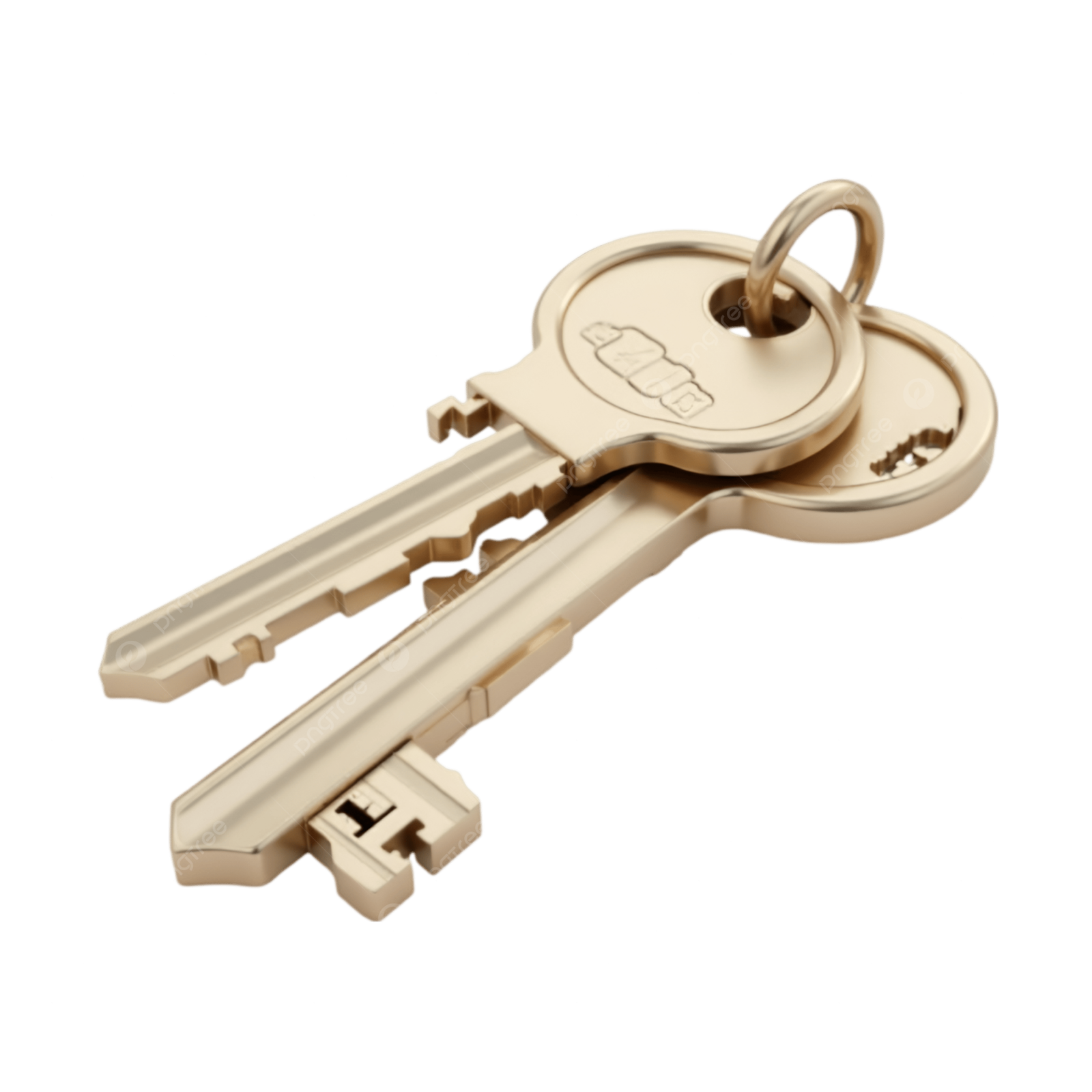 an image of a gold key on a white background