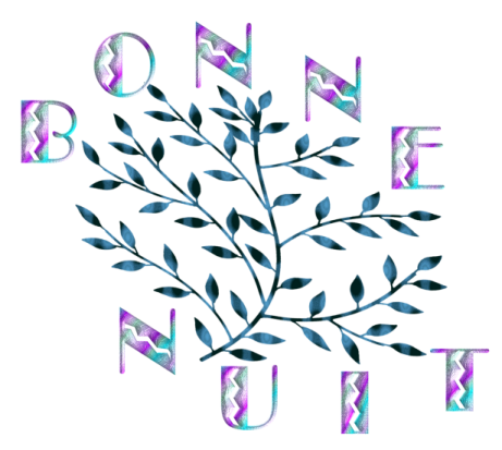 a blue and purple tree with the words don't