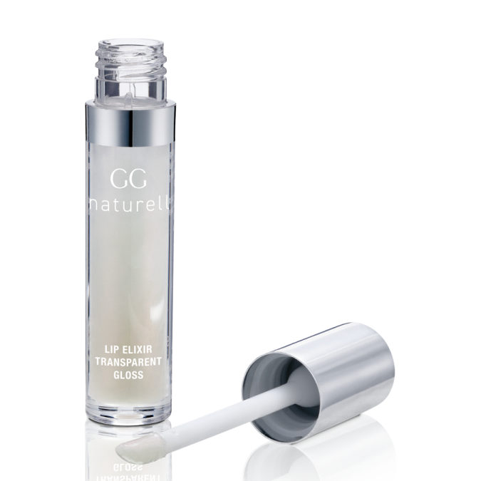 a bottle of gg lip repair serum on a white background
