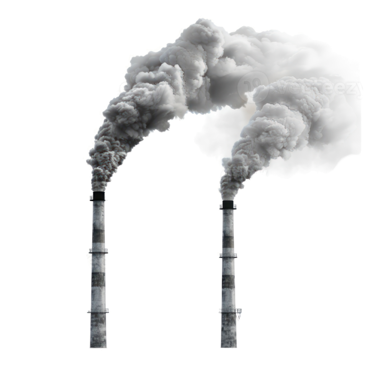 a factory with smoke coming out of it