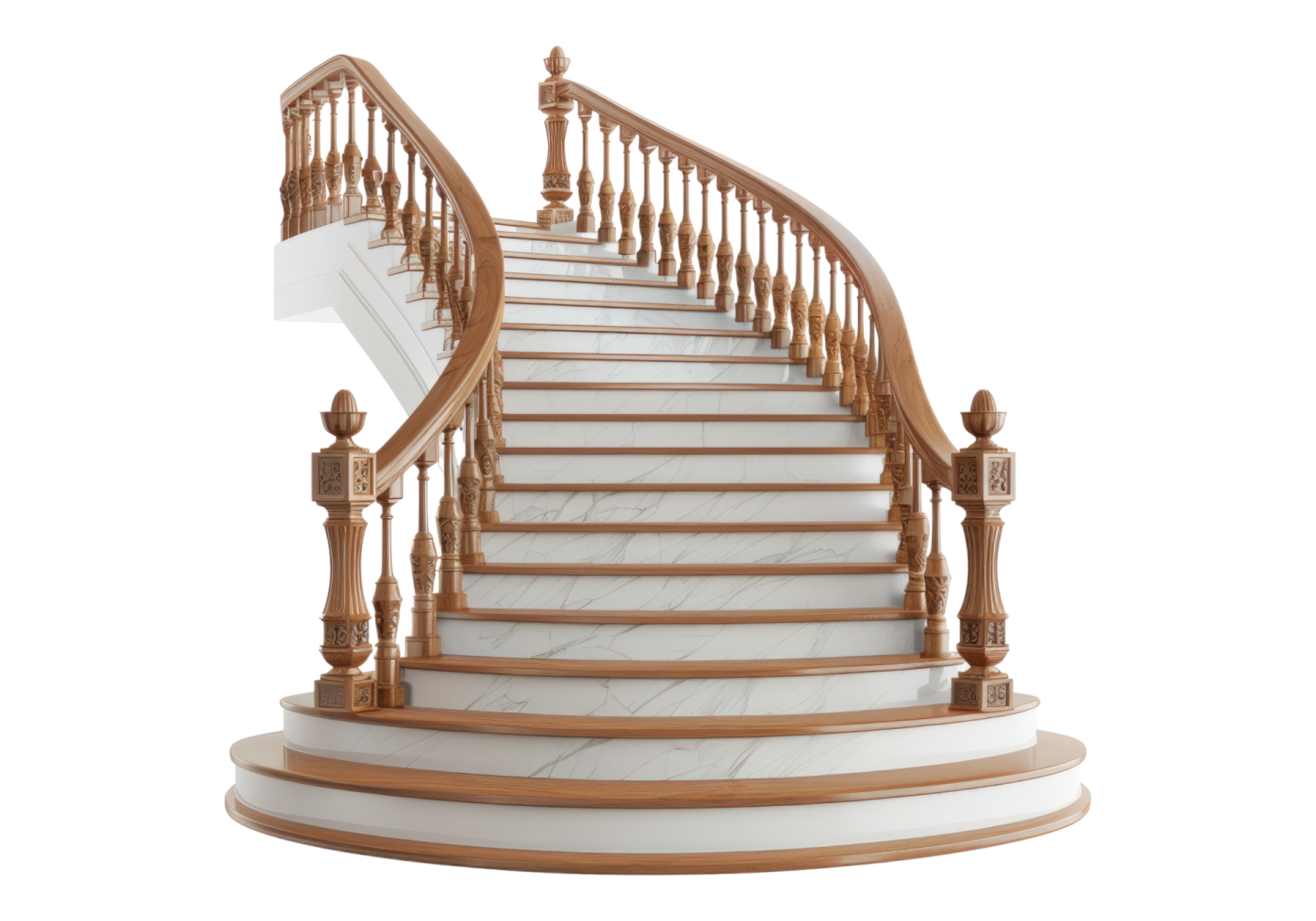 a set of stairs on a white background