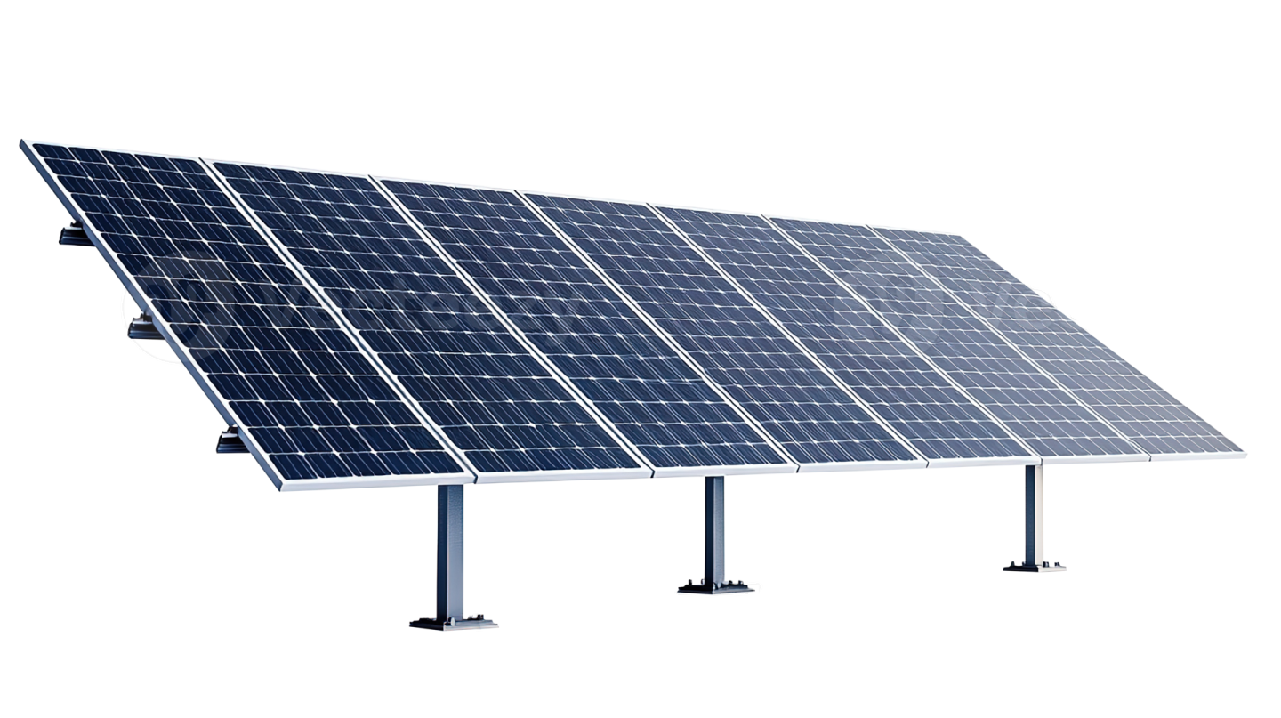a solar panel on a white background