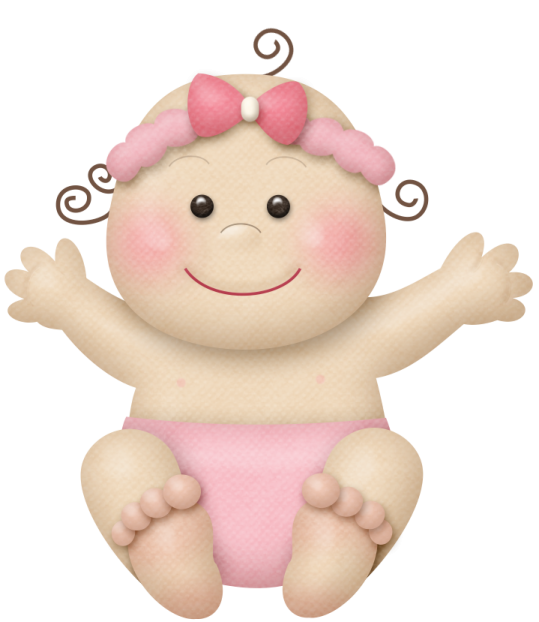 a baby doll with a pink bow on her head