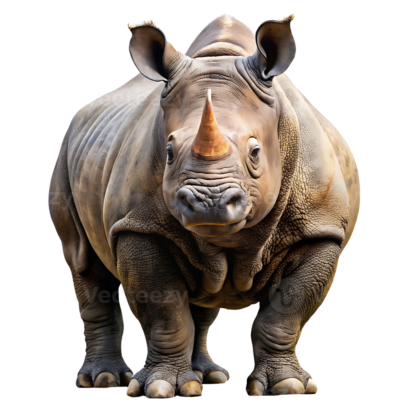 a close up of a rhino