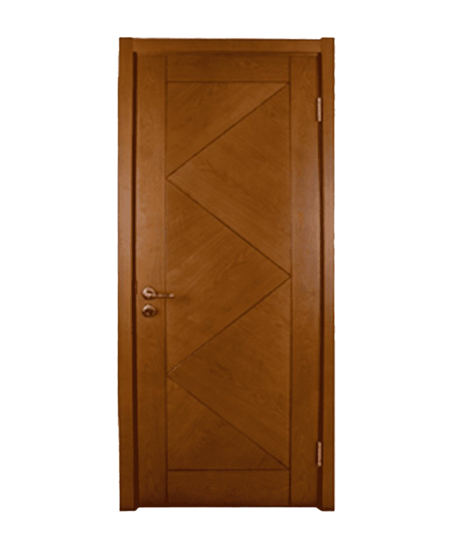 a wooden door on a white background
