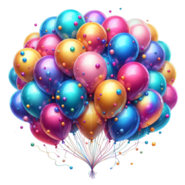 a bunch of balloons